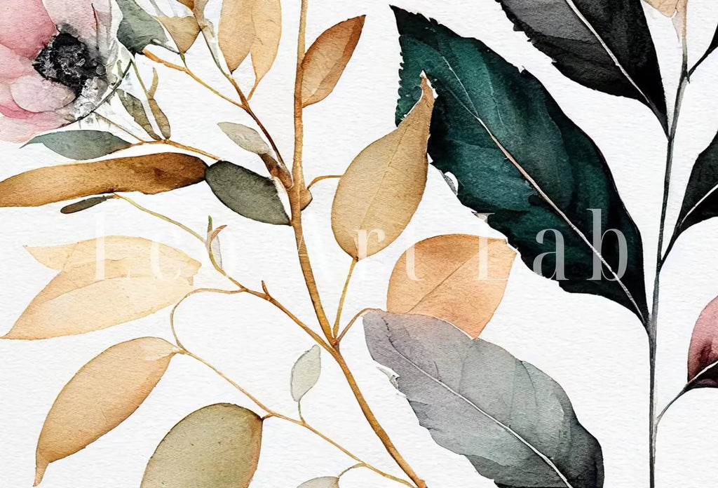 Floral Printable Wall Art. Floral Minimalist Art. Printable Flower Watercolor. Boho Floral Art. Watercolor Botanical Print. Wild Flowers Art – Printable Wall Art