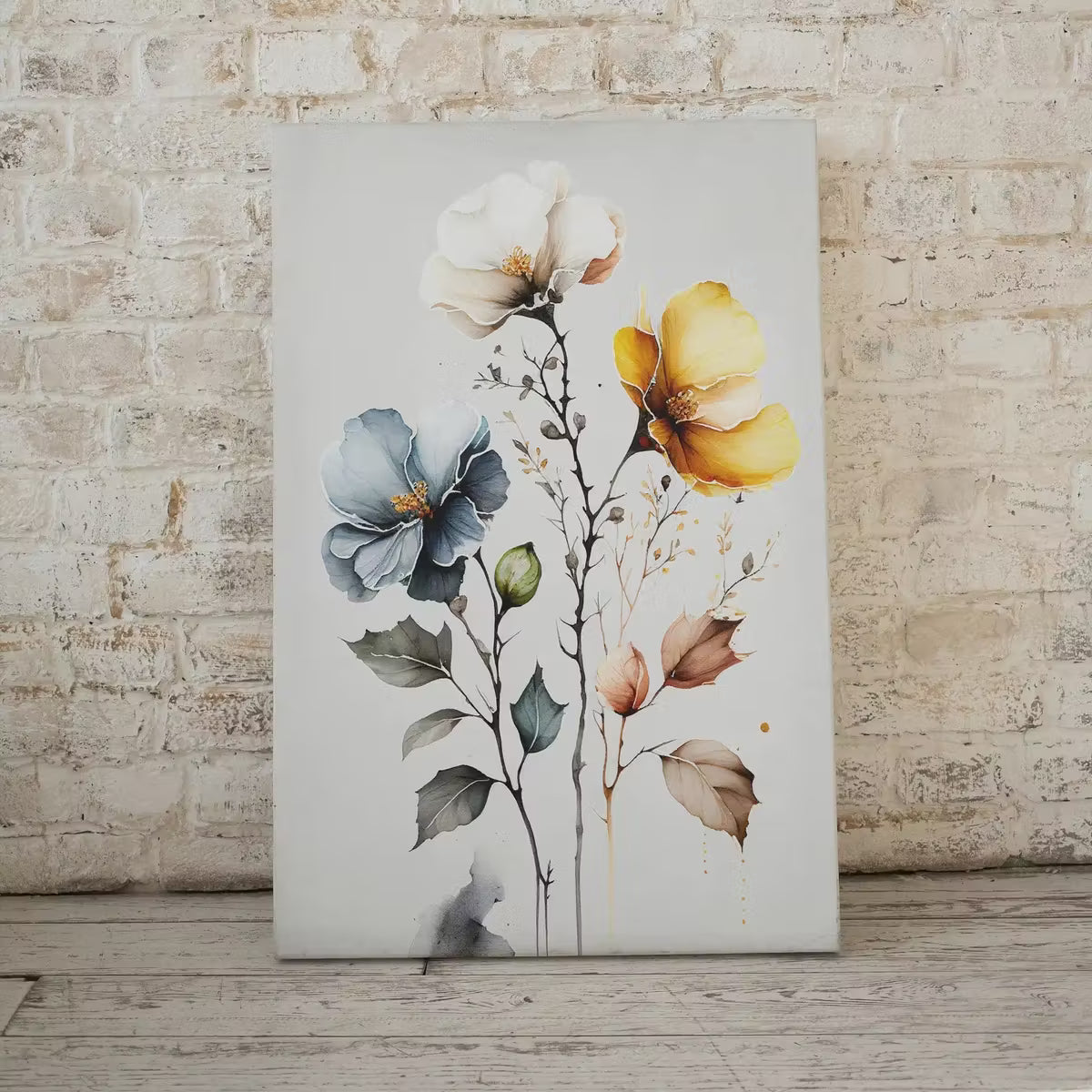 Floral Printable Wall Art. Watercolor Botanical Print. Boho Floral Art. Printable Flower Watercolor. Wild Flowers Art. Floral Minimalist Art – Printable Wall Art