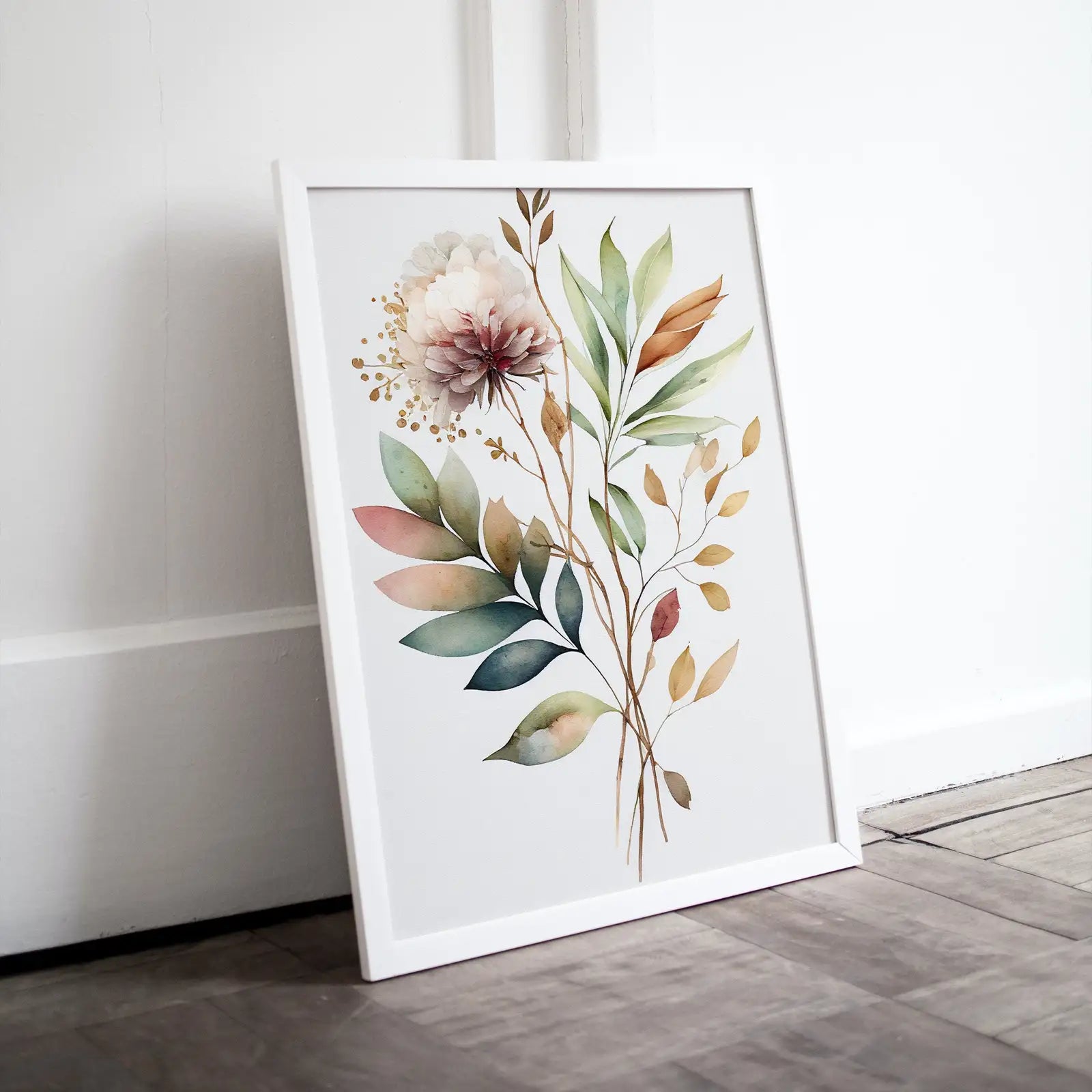 Included artwork preview showing first selection of artworks from Floral Printable Wall Art. Watercolor Botanical Print. Printable Flower Watercolor. Boho Floral Art. Wild Flowers Art. Floral Minimalist Art.