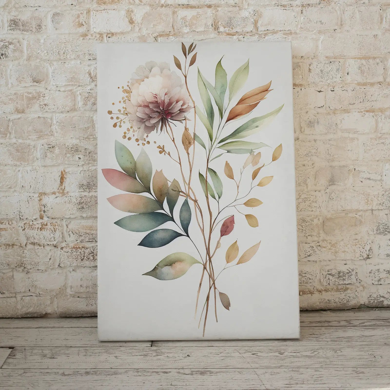 Second included artwork preview from Floral Printable Wall Art. Watercolor Botanical Print. Printable Flower Watercolor. Boho Floral Art. Wild Flowers Art. Floral Minimalist Art featuring various scenes.