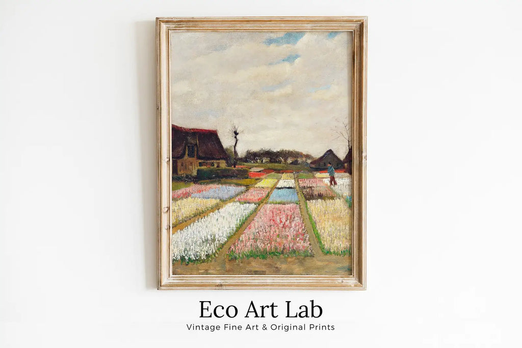 Flower Beds in Holland Vincent van Gogh Printable Famous Art Print. Instant Download van Gogh Print Vintage Wall Art. Antique Fine Art Print – Printable Wall Art Digital Download