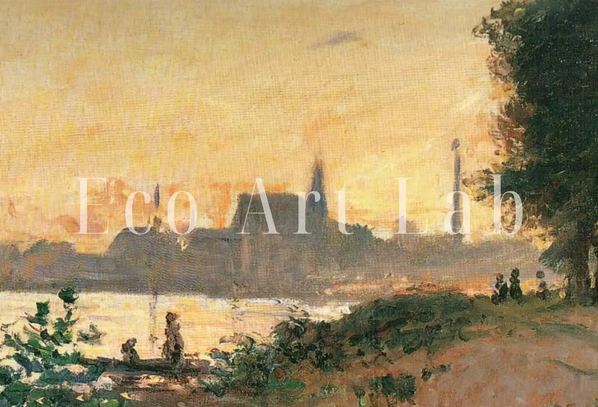 Flowered Riverbank Famous Claude Monet Painting. Instant Download Vintage Decor. Monet Botanical Print Printable Wall Art. Vintage Decor – Printable Wall Art