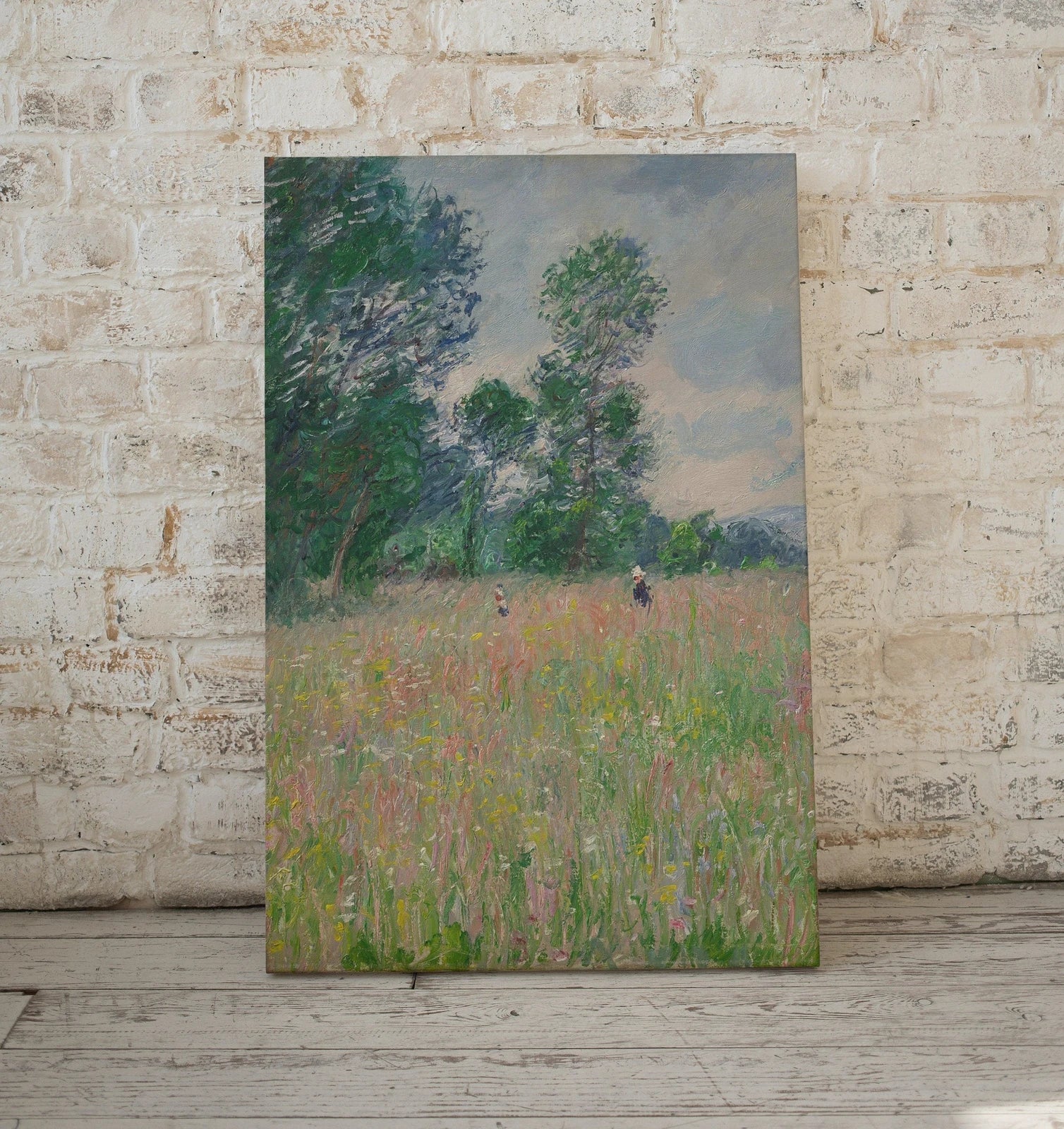 Second included artwork preview from Flowering Meadow Claude Monet Painting. Famous Monet Art. Instant Download Vintage Decor. Vintage Landscape Printable Wall Art. Spring Decor featuring various scenes.
