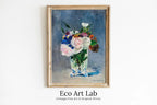 Framed view of Flowers in a Crystal Vase. Edouard Manet Botanical Still Life Painting Printable Digital Wall Art. Still Art Vintage Print. Downloadable Art – printable wall art digital download.