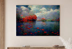 Second included artwork preview from Flowers River & Clouds Monet Inspired Digital Painting. Landscape Print. Instant Download Floral Decor. Printable Wall Art. Abstract Decor featuring various scenes.