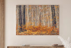 Detail view of artwork from Forest in Autumn. Fall Landscape Painting. Printable Wall Art for Home or Office Decor. Forest Art Nature Print Digital Art Instant Download. (variation 1)