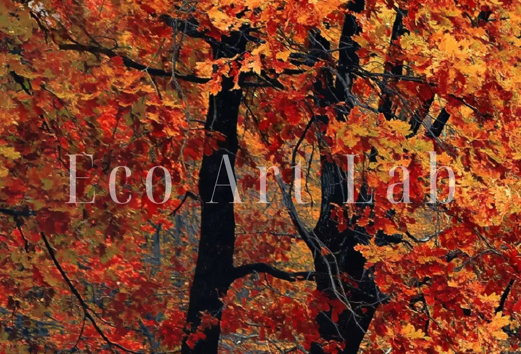 Forest Trail in the Fall 3 Piece Wall Art | Landscape Painting | Nature Print | Set of 3 Prints | Home or Office Decor | Instant Download – Printable Wall Art Set