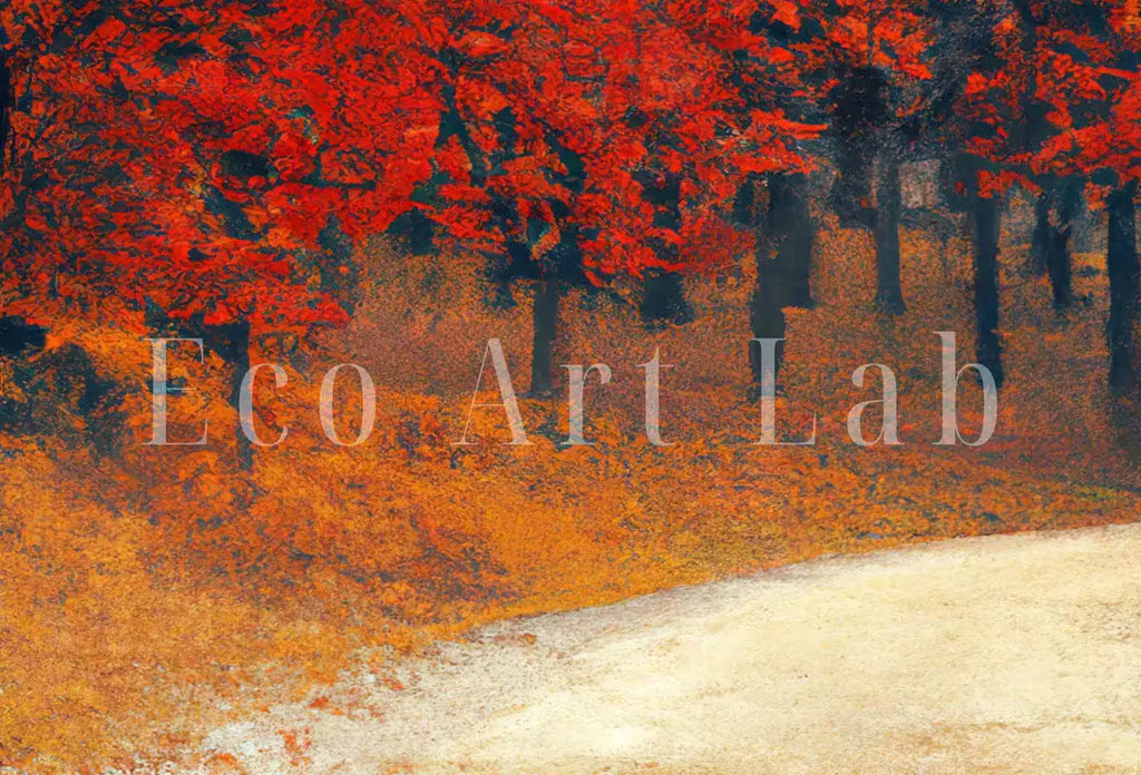 Forest Trail in the Fall 3 Piece Wall Art | Nature Print | Landscape Painting | Set of 3 Prints | Home or Office Decor | Instant Download – Printable Wall Art Set