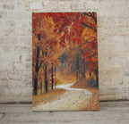 Forest Trail in the Fall Landscape Painting. Printable Vertical Wall Art. Home or Office Decor. Nature Print Autumn Art. Instant Download – Printable Wall Art