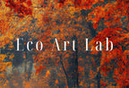 Detail view of artwork from Forest Trail in the Fall Landscape Painting. Printable Vertical Wall Art. Home or Office Decor. Nature Print Autumn Art. Instant Download. (variation 2)