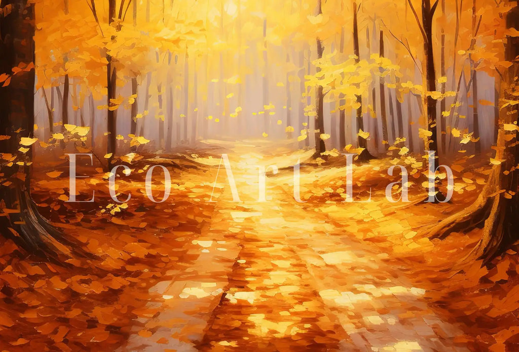 Second included artwork preview from Forest Trail in the Fall Landscape Painting. Printable Vertical Wall Art. Nature Print Autumn Art. Instant Download Home or Office Decor. featuring various scenes.