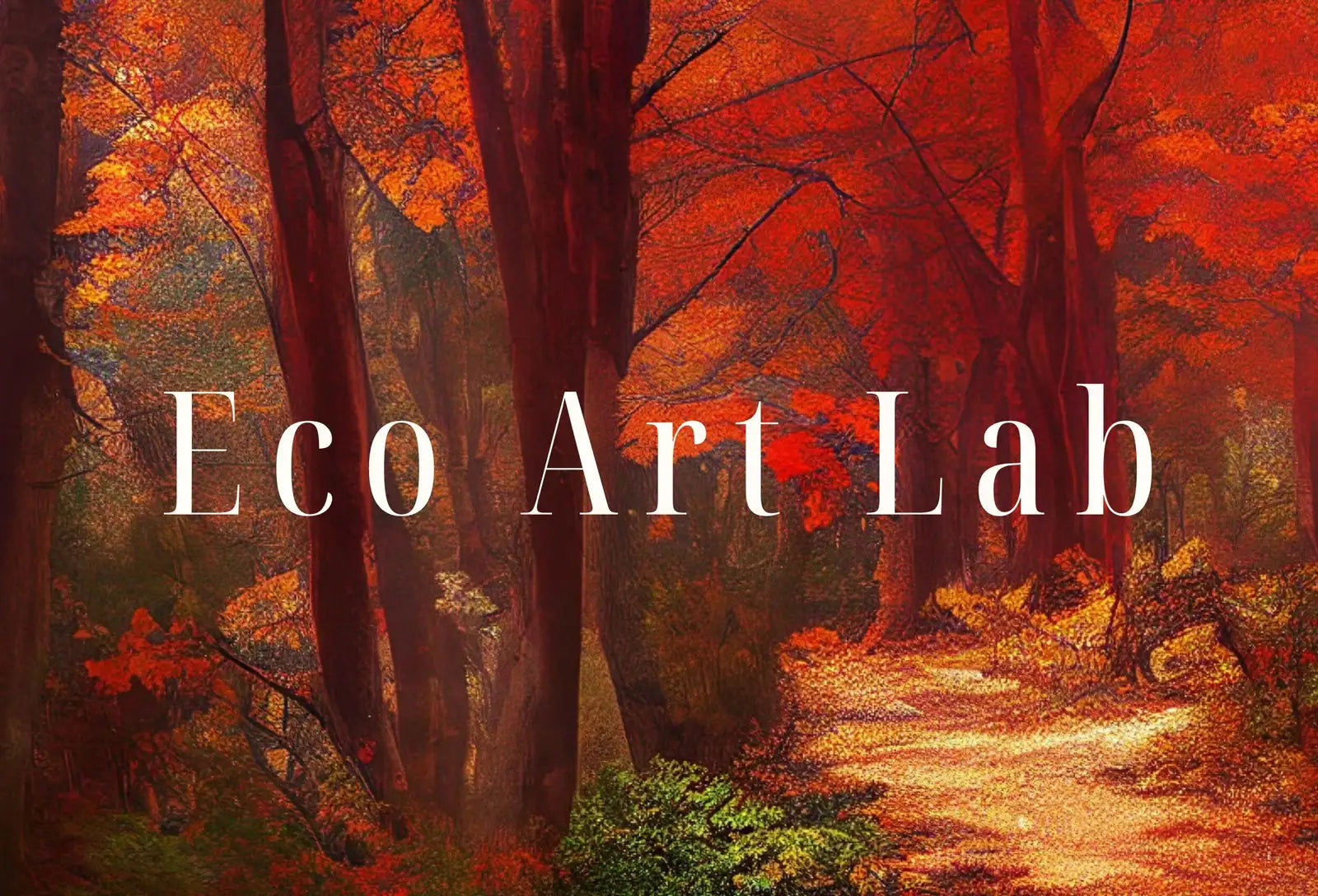 Second included artwork preview from Forest Trail in the Fall Landscape Painting Printable Wall Art. Home or Office Decor. Fall Nature Print Digital Autumn Art. Instant Download featuring various scenes.