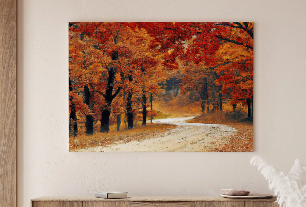 Second included artwork preview from Forest Trail in the Fall Landscape Painting, Printable Wall Art. Home or Office Decor. Nature Print Digital Autumn Art. Instant Download #4 featuring various scenes.