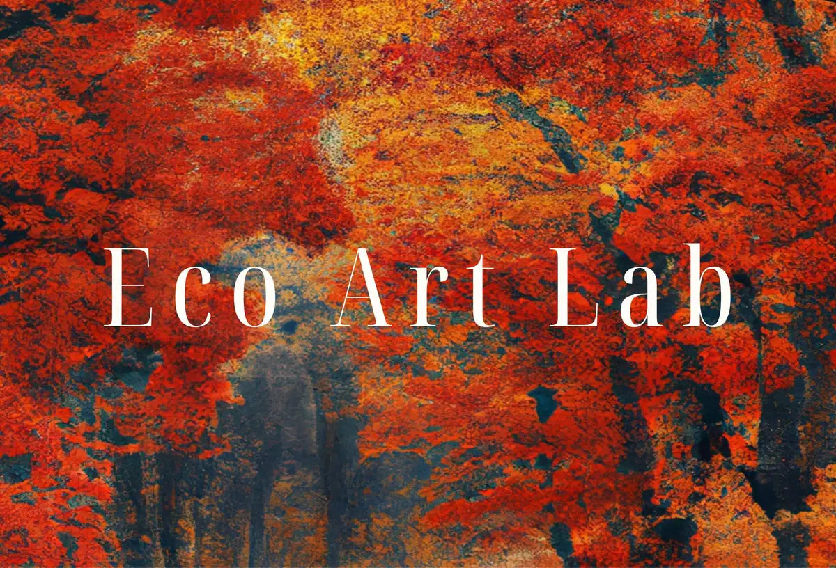 Detail view of artwork from Forest Trail in the Fall Landscape Painting, Printable Wall Art. Home or Office Decor. Nature Print Digital Autumn Art. Instant Download #5. (variation 2)