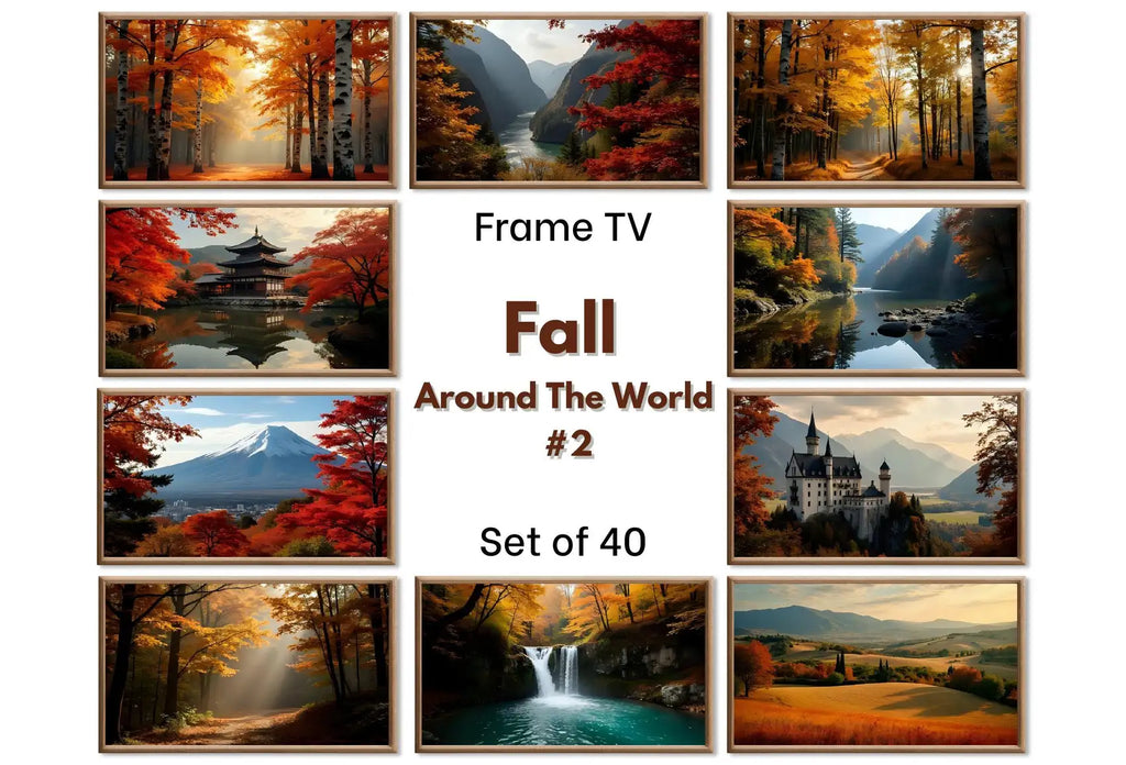 Frame TV Art Fall | 40 Autumn Decor Instant Download | Fall Wall Art | Samsung Frame TV Seasonal Decor. Set 2/3 – Frame TV Art Set (Digital Download)