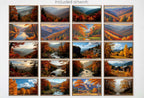 Frame TV Art Fall Landscape Painting Collection | Autumn Decor - 40 Fall Artworks for Samsung Frame TV | Landscape Art Set 3/3 – Frame TV Art Set