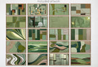 Frame TV Art: Sage Green Wall Art. Midcentury Modern Abstract Paintings Set of 40. Digital Download for Samsung Frame TV, Hisense Canvas TV – Frame TV Art Set (Digital Download) – Digital Download