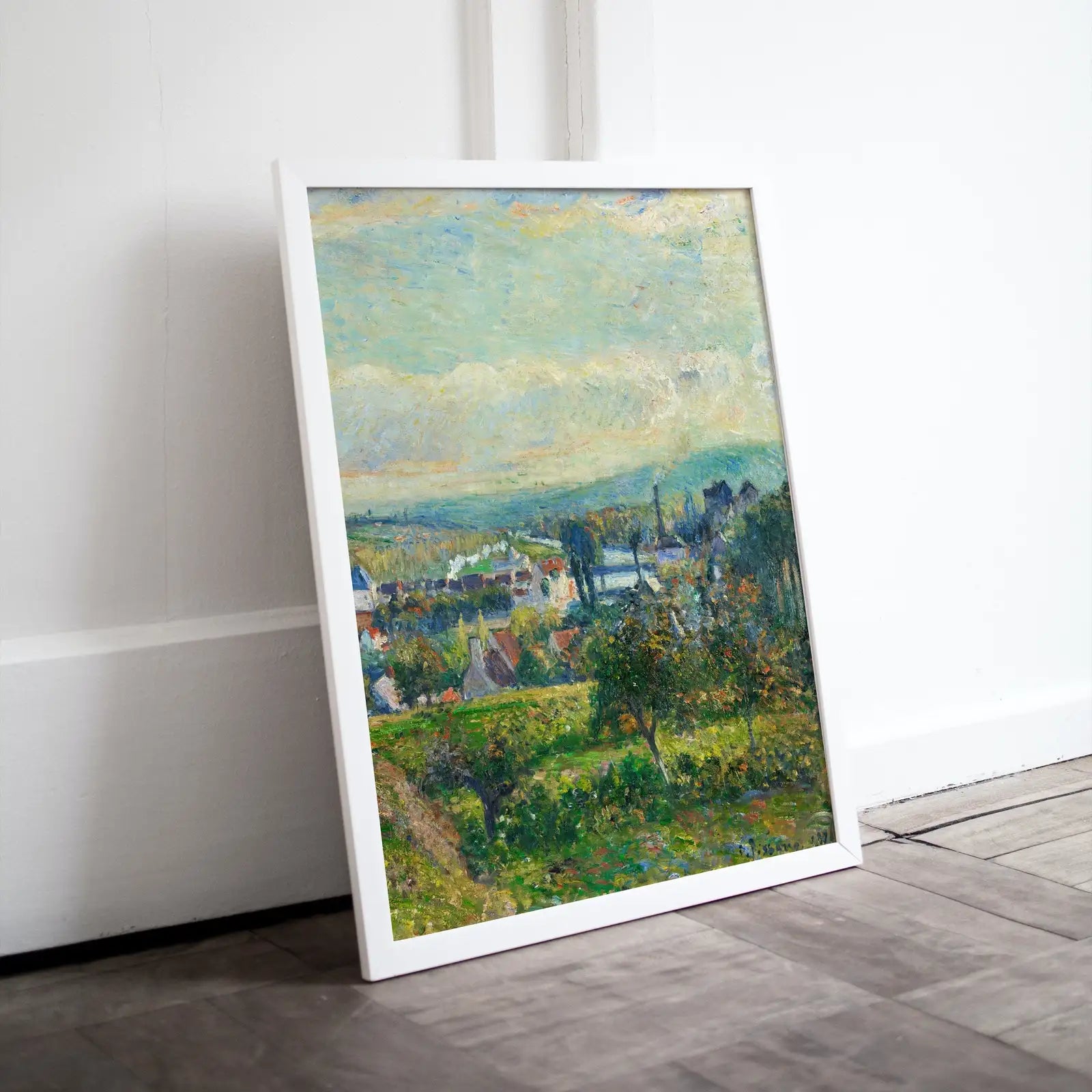 Included artwork preview showing first selection of artworks from French Countryside Vintage Impressionist Wall Decor. Antique Landscape Painting. Country Fine Art Print. Printable Instant Download Art..