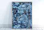Frosty Morning Leaves Printable Wall Art. Leaves Print Winter Abstract Wall Art. Home or Office Decor Nature Print, Digital Instant Download – Printable Wall Art