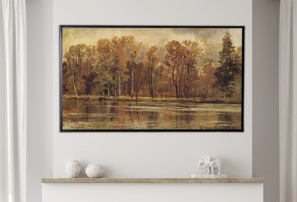 Samsung Frame TV Art 4K - Golden Autumn - Famous Ivan Shishkin