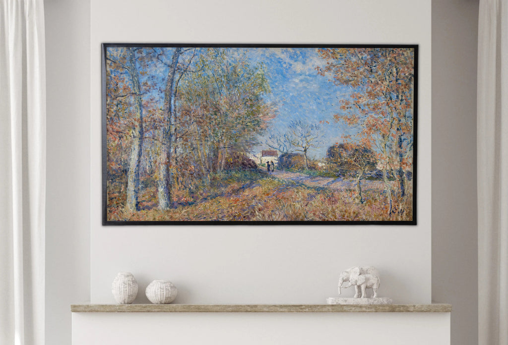Samsung Frame TV Art 4K - A Corner of the Woods at Sablons - Famous Alfre Sisley