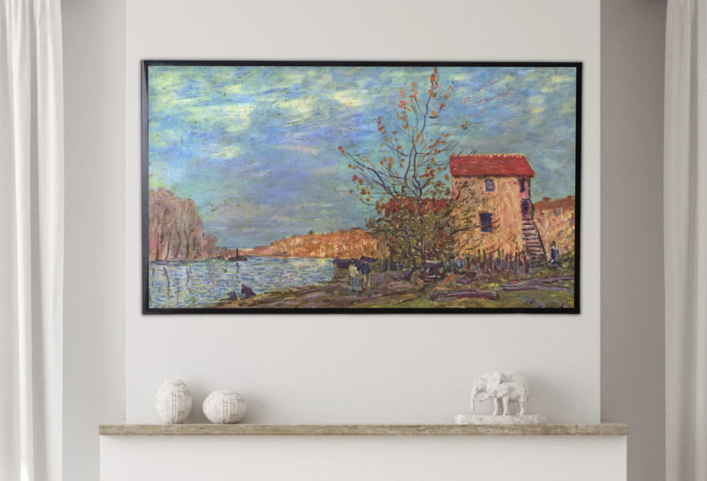 Samsung Frame TV Art 4K - The Loing at Moret - Famous Alfred Sisley