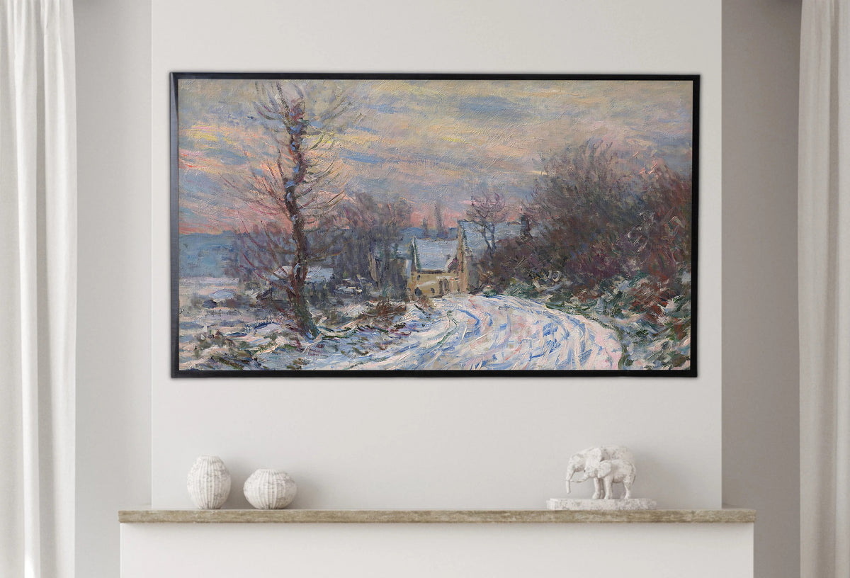 Samsung Frame TV Art 4K - The Entrance of Giverny - Famous Claude Monet