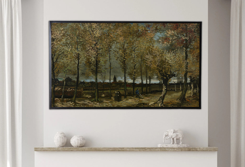 Samsung Frame TV Art 4K - Poplars near Nuenen - Famous Vincent van Gogh