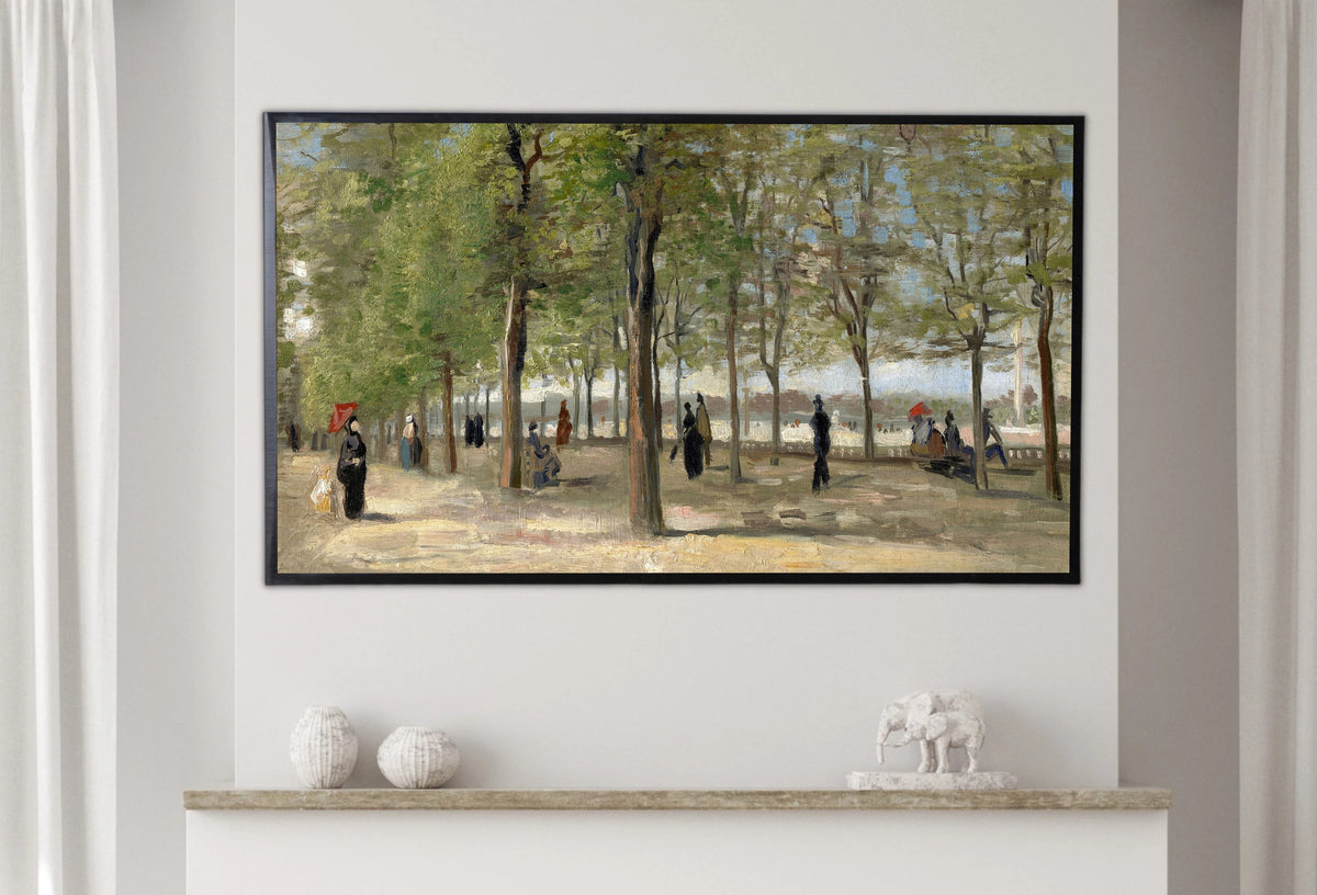 Vincent Van Gogh - Frame TV Floral - Terrace in Luxembourg Gardens