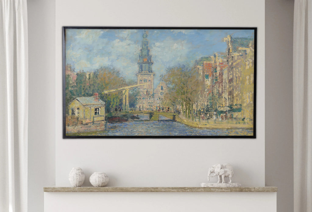 Samsung Frame TV Art 4K -  The Zuiderkerk Amsterdam - Famous Claude Monet