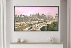 Samsung Frame TV Art 4K - Pissarro-The Pont Neuf Snow Effect - Famous Camille Pissarro