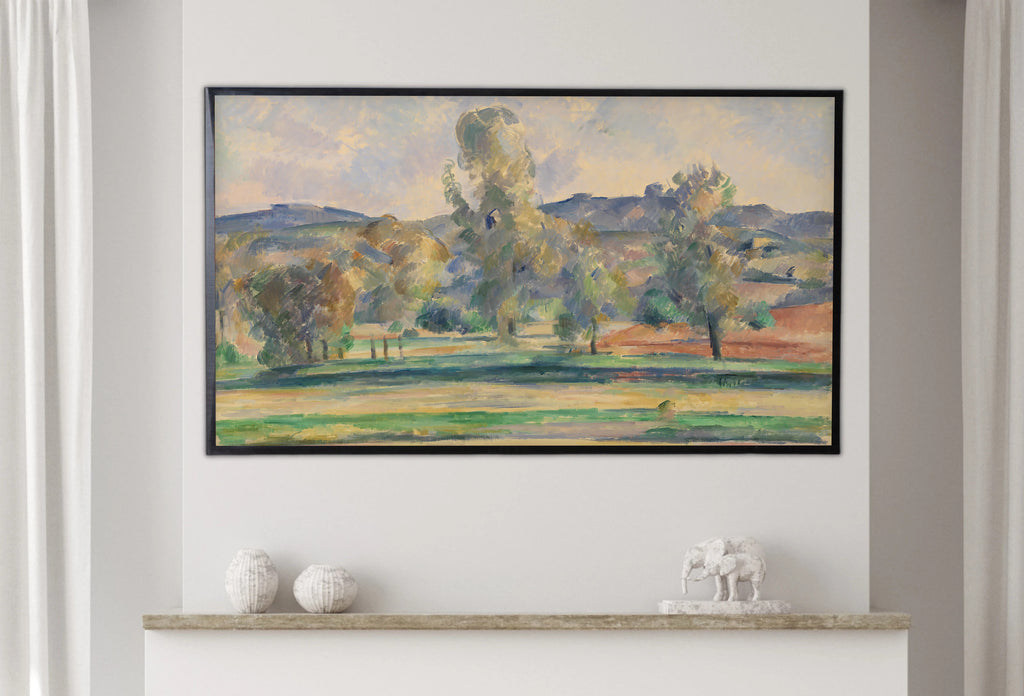 Samsung Frame TV Art 4K - Autumn Landscape - Famous Paul Cezanne