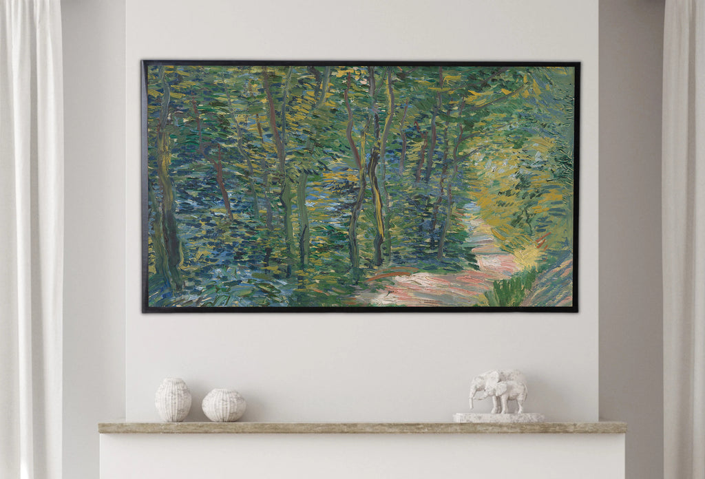 Samsung Frame TV Art 4K - Path in the Woods - Famous Vincent van Gogh
