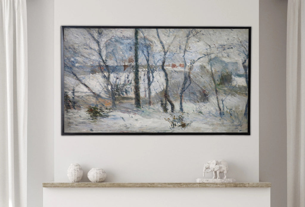 Samsung Frame TV Art 4K - Garden under Snow - Famous Paul Gauguin