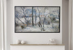 Samsung Frame TV Art 4K - Garden under Snow - Famous Paul Gauguin