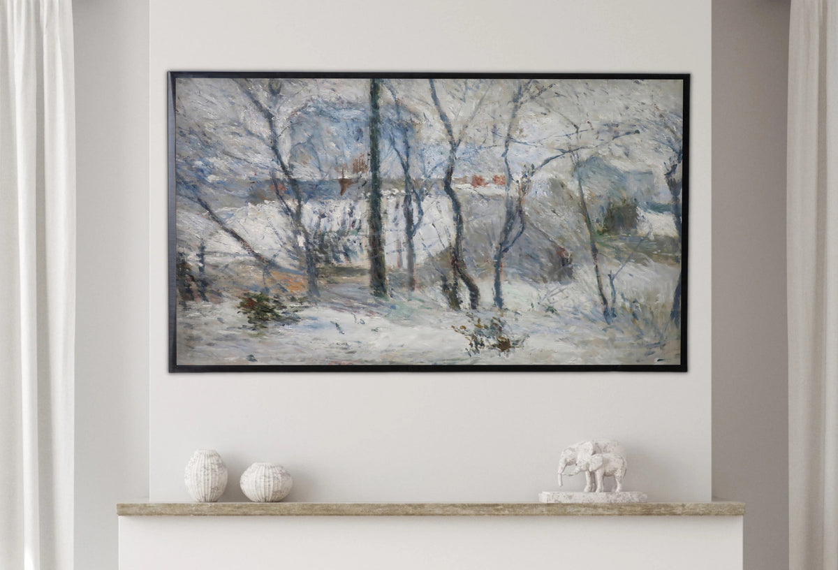 Samsung Frame TV Art 4K - Garden under Snow - Famous Paul Gauguin