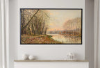Samsung Frame TV Art 4K - The Seine at Saint Mammes Impressionist - Famous Alfred Sisley