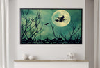 Samsung Frame TV Art 4K - Moonlit Flight - Famous EcoArtLab Original