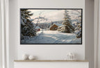 Samsung Frame TV Art 4K - Sunlit Winter Landscape - Famous Peder Mønsted