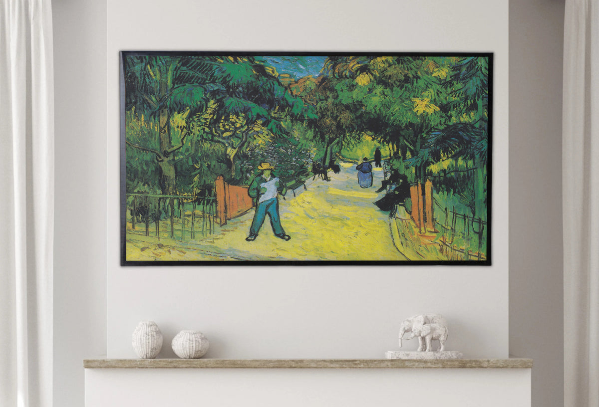Samsung Frame TV Art 4K - Entrance to the Public Gardens in Arles - Famous Vincent van Gogh
