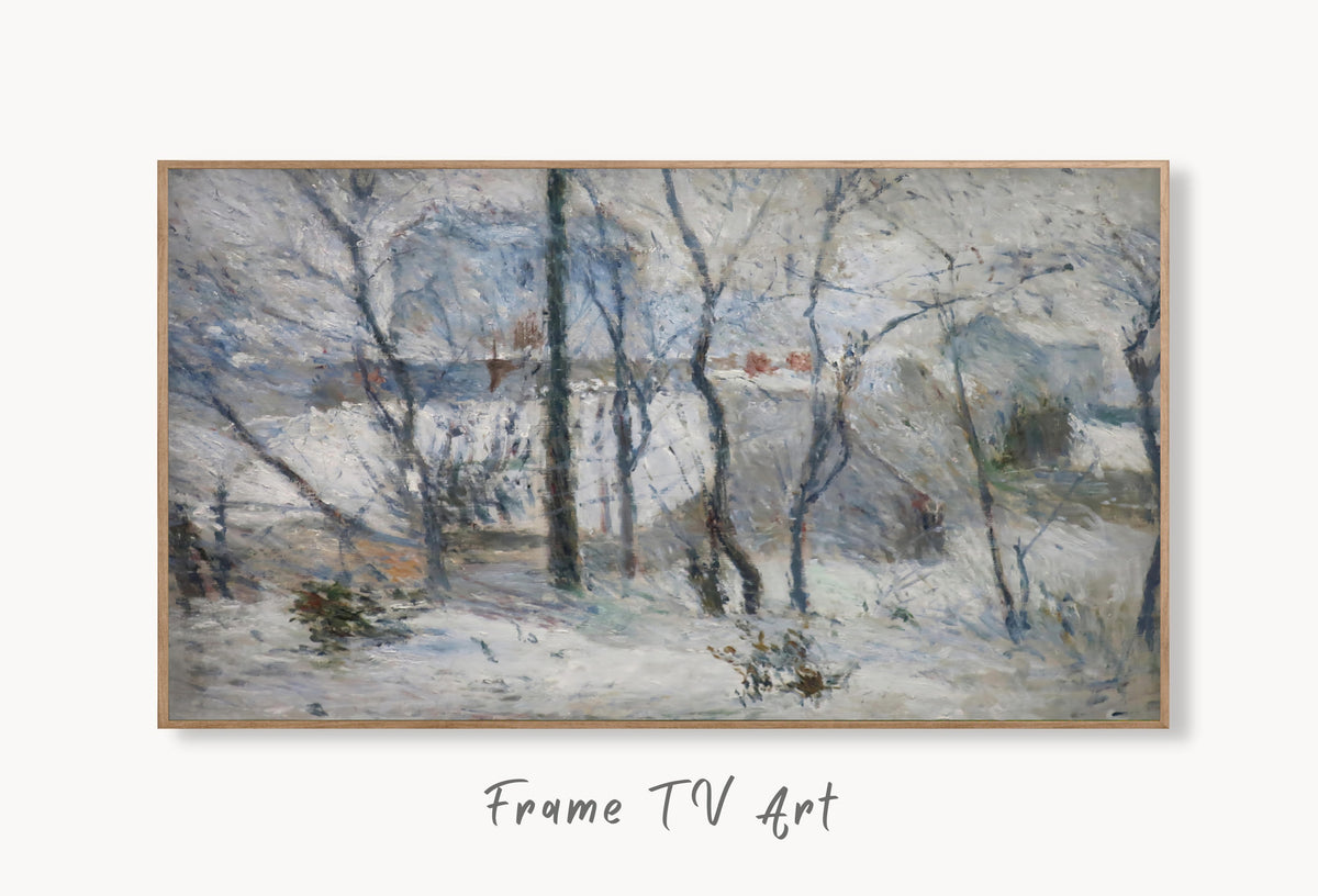 Samsung Frame TV Art 4K - Garden under Snow - Famous Paul Gauguin