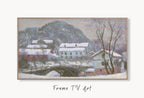 Samsung Frame TV Art 4K - Sandviken Norway Snow Effect - Famous Claude Monet