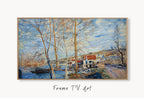 Samsung Frame TV Art 4K - Sisley Flood at Moret - Famous Alfred Sisley