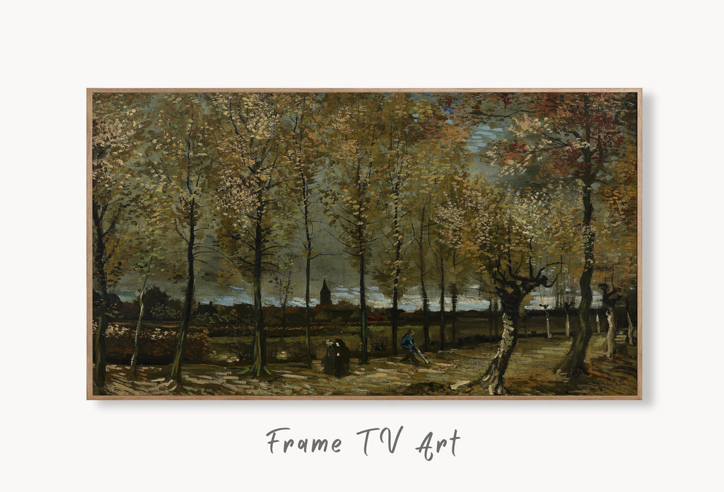 Samsung Frame TV Art 4K - Poplars near Nuenen - Famous Vincent van Gogh