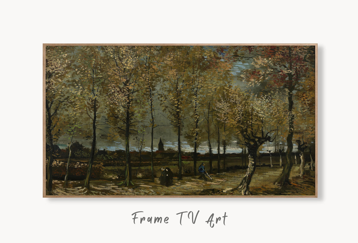 Samsung Frame TV Art 4K - Poplars near Nuenen - Famous Vincent van Gogh