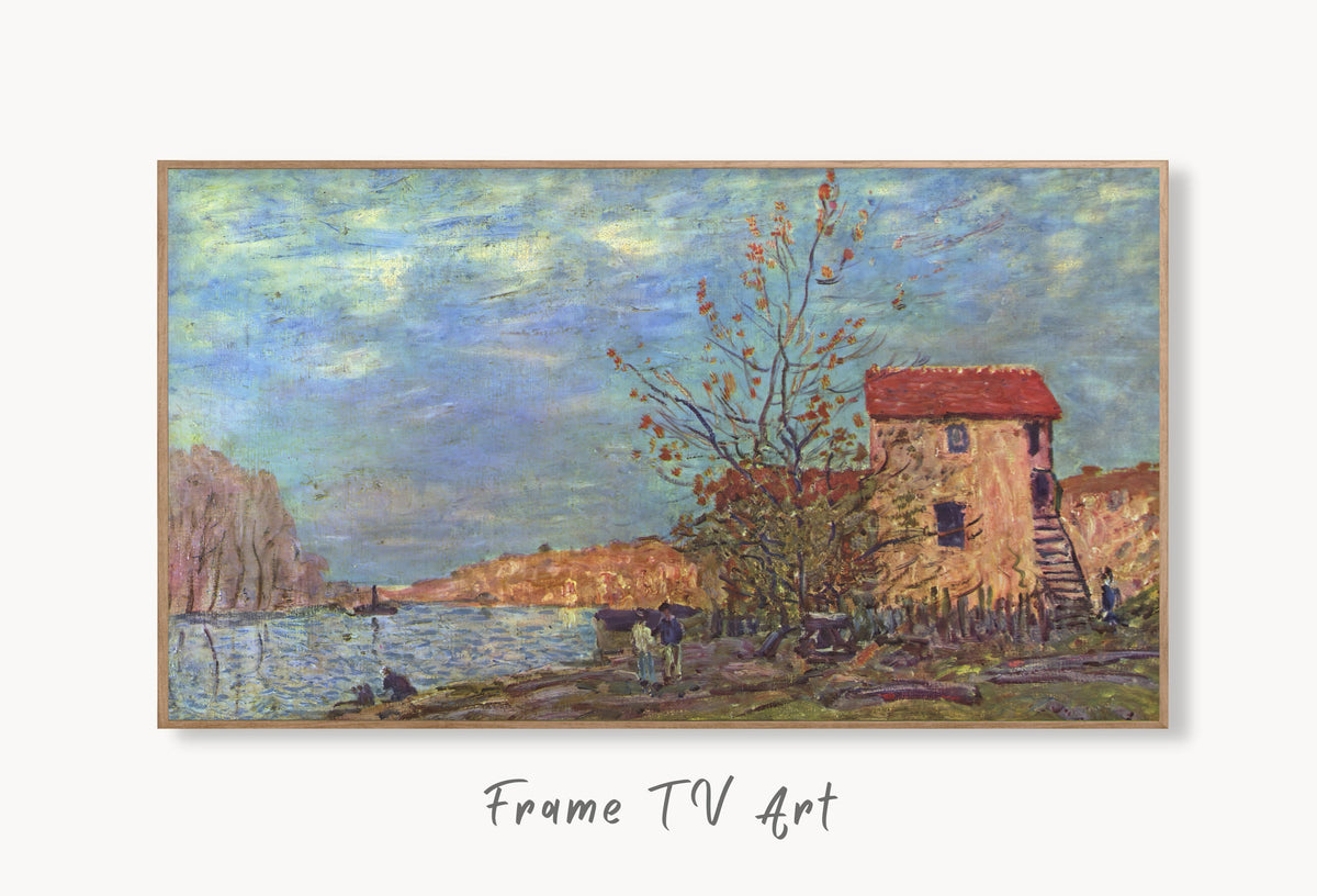 Samsung Frame TV Art 4K - The Loing at Moret - Famous Alfred Sisley