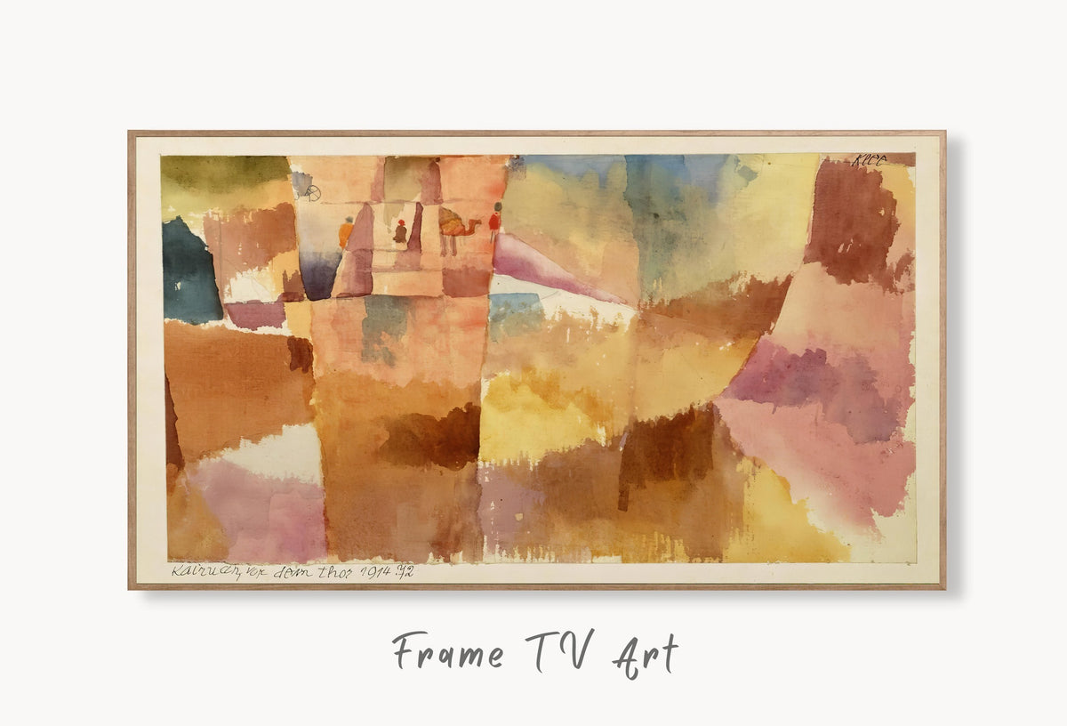 Samsung Frame TV Art 4K - Kairouan Before the Gate - Famous Paul Klee