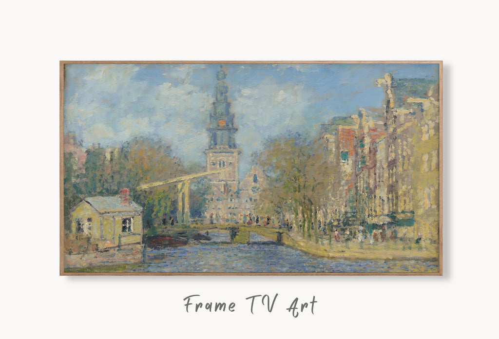 Samsung Frame TV Art 4K -  The Zuiderkerk Amsterdam - Famous Claude Monet