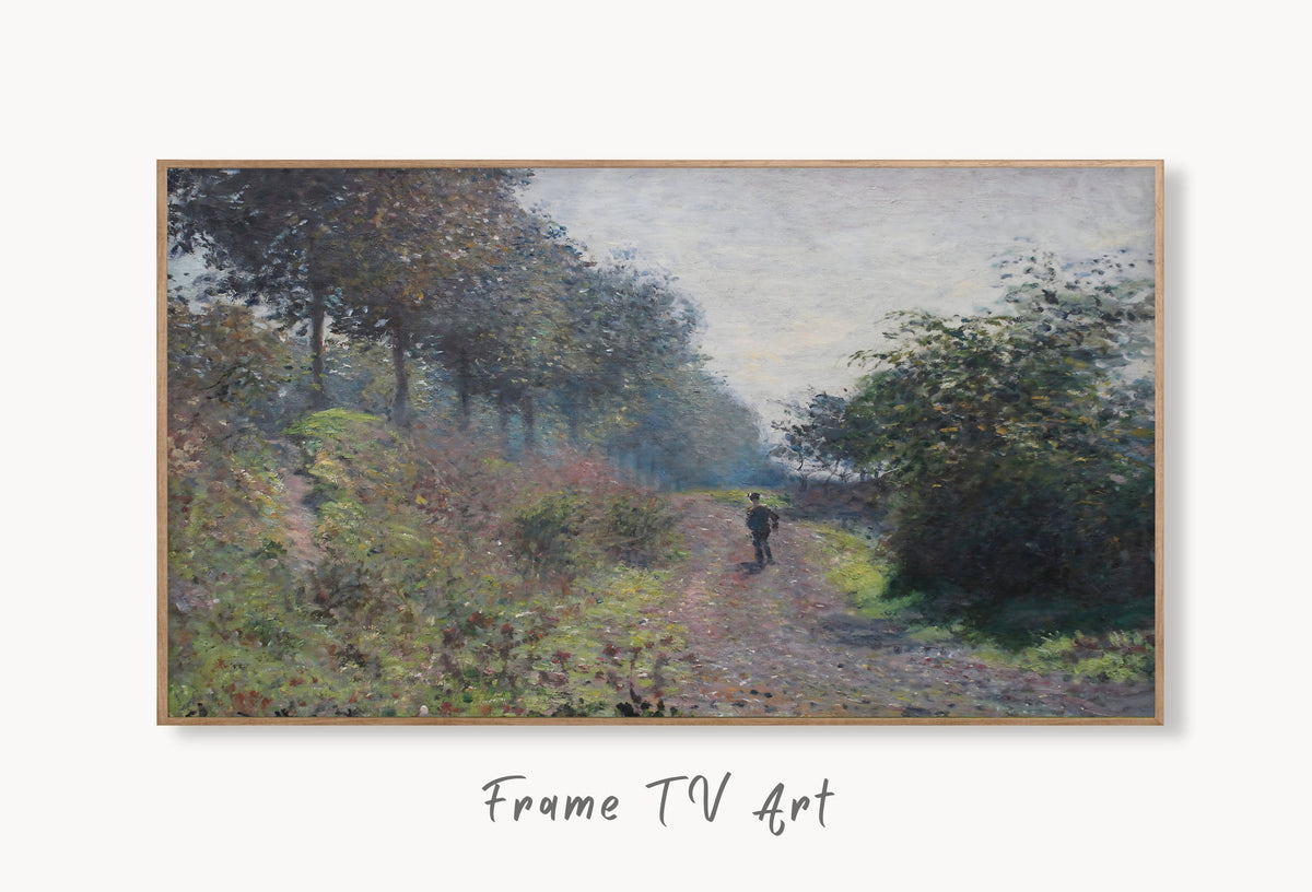 Samsung Frame TV Art 4K - The Sheltered Path - Claude Monet