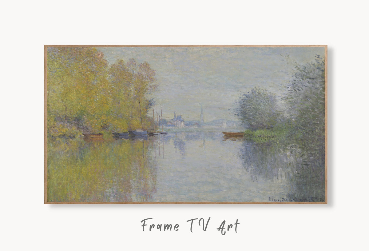 Claude Monet - Frame TV Art - Autumn on the Seine Argenteuil